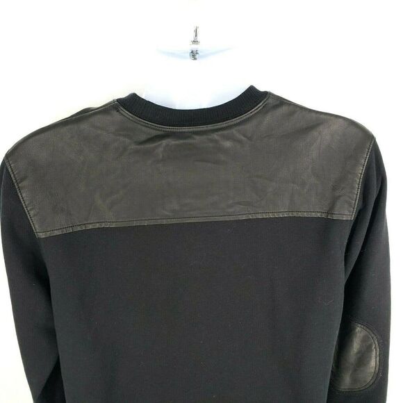 Born Fly Mens Galaxy Sweatshirt Faux Leather Elbow Patches Beyond FLy - Picture 5 of 14